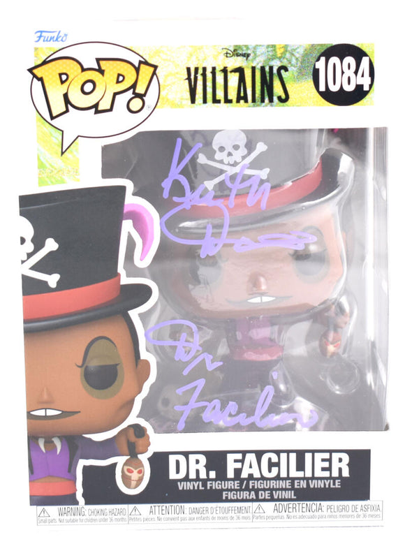 Keith David Autographed Dr. Facilier Funko Pop Figurine #1084 - Beckett W Hologram *Purple Image 1