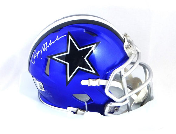 Roger Staubach Autographed Dallas Cowboys Flash Mini Helmet-Beckett W Hologram *White Image 1