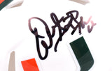 Warren Sapp Autographed Miami Hurricanes Speed Mini Helmet w/The U - Beckett W Hologram *Black Image 2