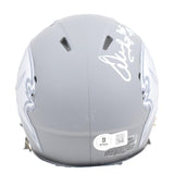 Warren Sapp Autographed Tampa Bay Buccaneers Slate Speed Mini Helmet w/HOF-Beckett W Hologram *White Image 3