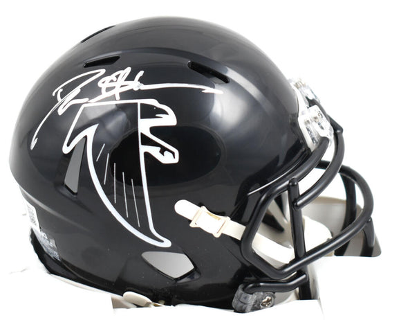 Deion Sanders Autographed Atlanta Falcons 90-92 Speed Mini Helmet-Beckett W Hologram *Silver Image 1