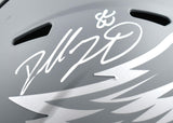 Dallas Goedert Autographed Philadelphia Eagles F/S Slate Speed Helmet - Fanatics *White Image 2