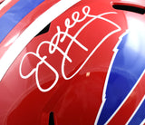 Jim Kelly Autographed Buffalo Bills F/S 87-01 Speed Helmet-Beckett W Hologram *White Image 2