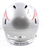 Tedy Bruschi Autographed New England Patriots F/S Speed Helmet - Beckett W Hologram *Black Image 4