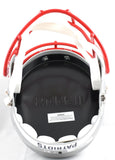Tedy Bruschi Autographed New England Patriots F/S Speed Helmet - Beckett W Hologram *Black Image 5