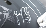 Luke Kuechly Autographed Carolina Panthers F/S Slate Speed Authentic Helmet - Beckett W Hologram *White Image 2