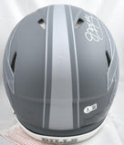 Jim Kelly Autographed Buffalo Bills F/S Slate Speed Authentic Helmet-Beckett W Hologram *White Image 4