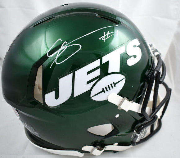 Ahmad Sauce Gardner Autographed New York Jets F/S Speed Authentic Helmet- Beckett W Hologram *White Image 1