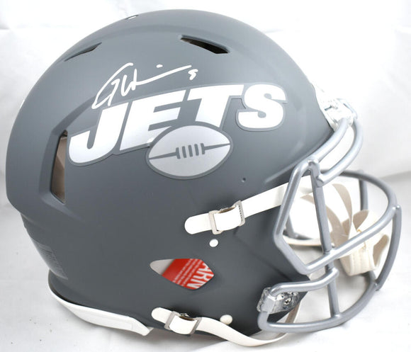 Garrett Wilson Autographed New York Jets F/S Slate Speed Authentic Helmet- Fanatics *White Image 1