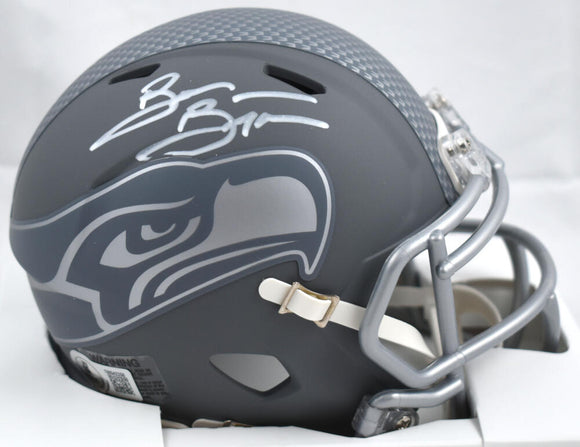 Brian Bosworth Autographed Seattle Seahawks Slate Speed Mini Helmet-Beckett W Hologram *White Image 1