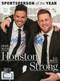 JJ Watt/Jose Altuve Autographed Sports Illustrated 2017 Magazine - JSA W Auth *Blue Image 1