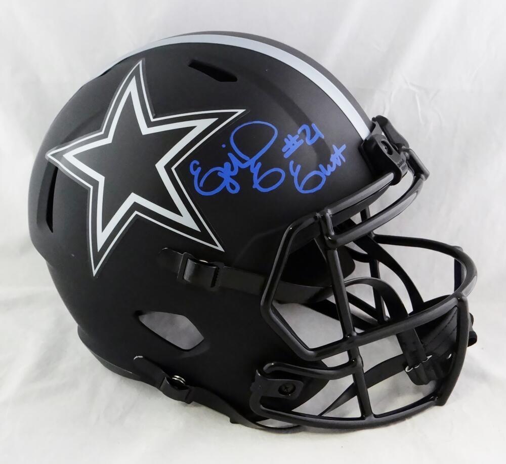 ezekiel elliott's new football helmet Ezekiel Elliott Signed Dallas Cowboys F/S Eclipse Speed Helmet