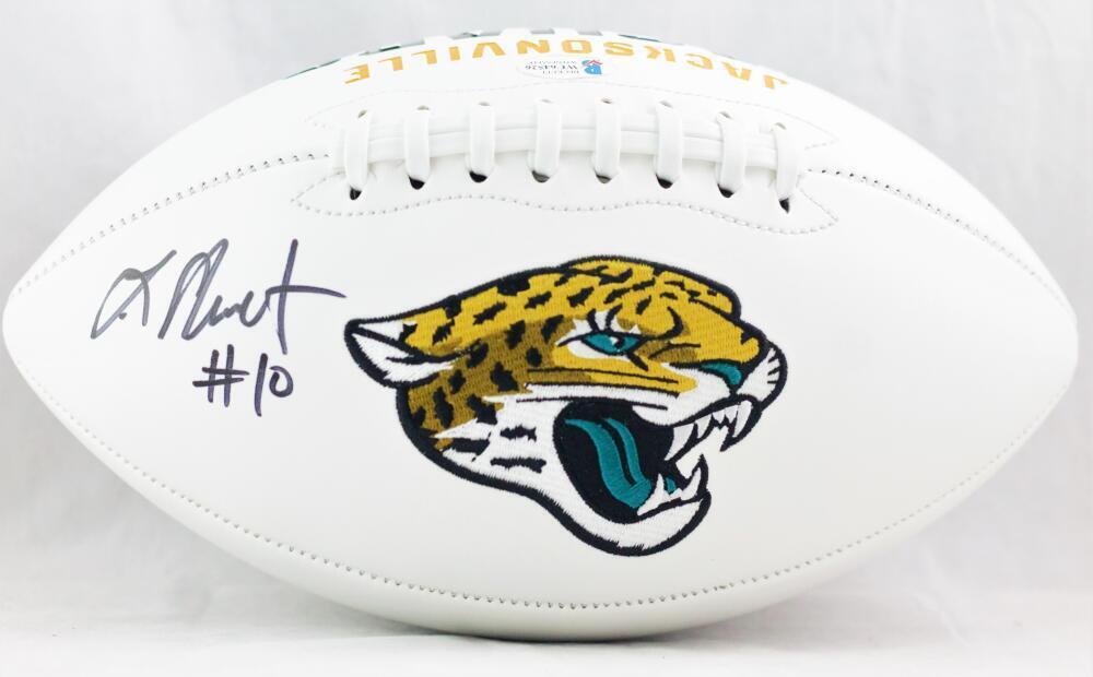 Laviska Shenault Jr Signed Jacksonville Jaguars Logo Football