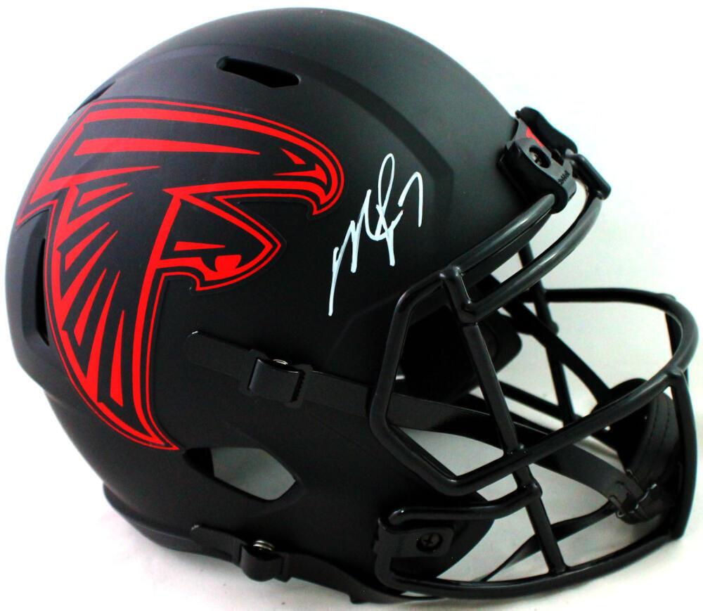 Michael Vick Autograph Falcons store helmet