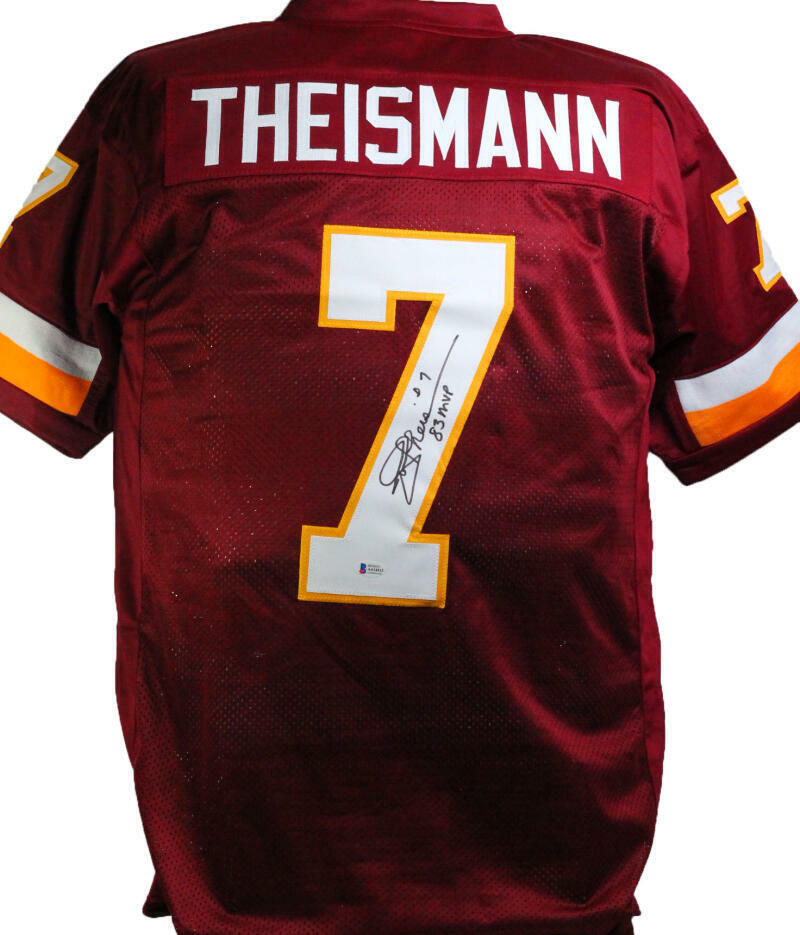 Joe Theismann Autographed Maroon Pro Style Jersey w/ 83 MVP