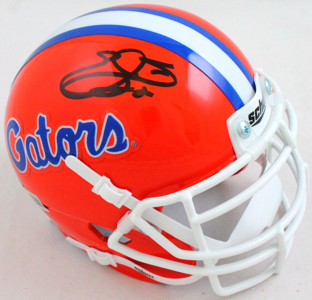 authentic florida gator football helmet Emmitt Smith Florida Gators Autographed Riddell VSR4 Mini Helmet