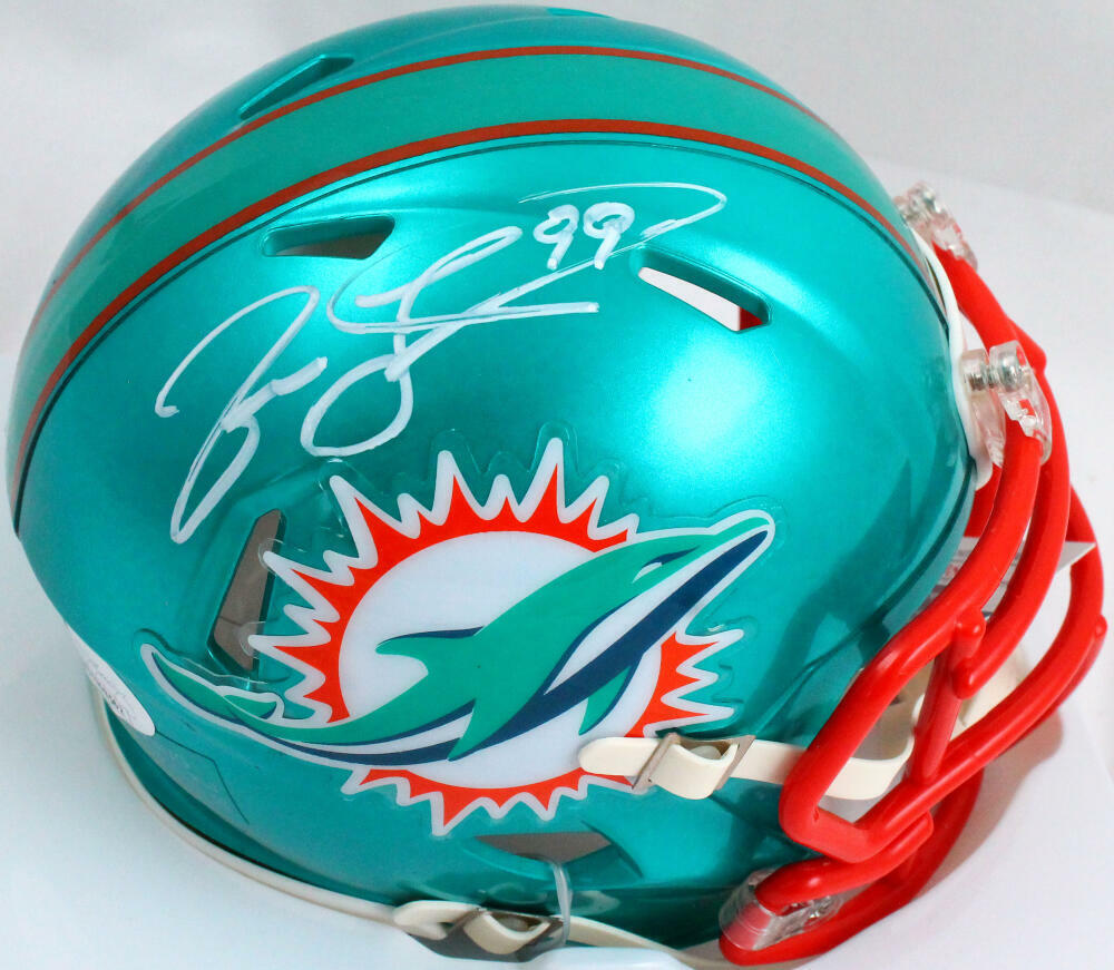 Jason Taylor Washington Redskins Dolphins Autographed Riddell Mini Helmet 2024