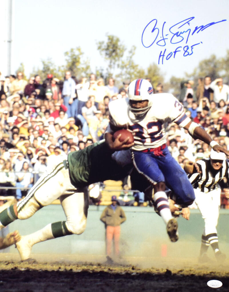 O.J. Simpson shops Autographed/Signed 16x20 Photo Buffalo Bills HOF OJ USC