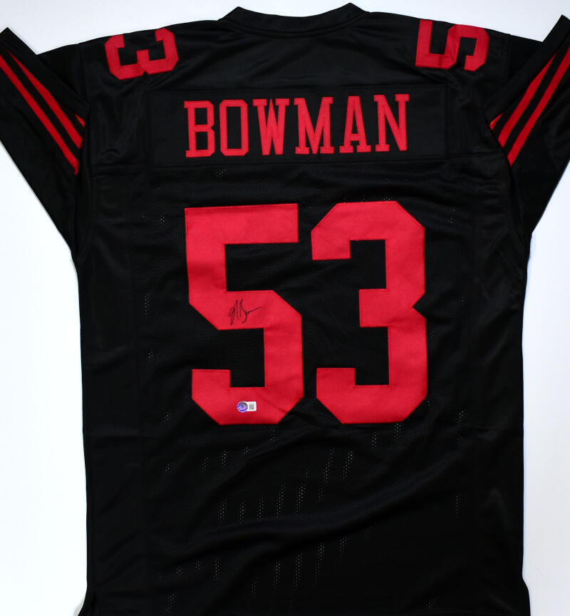 NaVorro Bowman Autographed Black Pro Style Jersey Beckett W Hologram Black