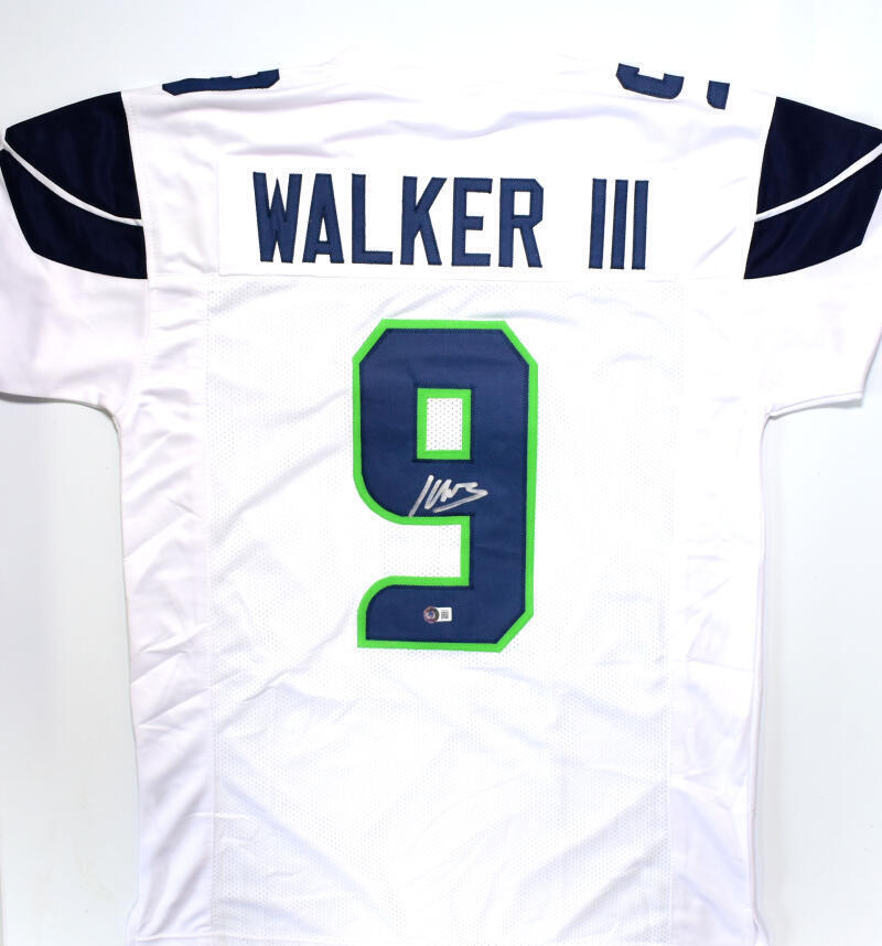 Kenneth Walker high quality III Autographed Custom Seattle Seahawks Jersey