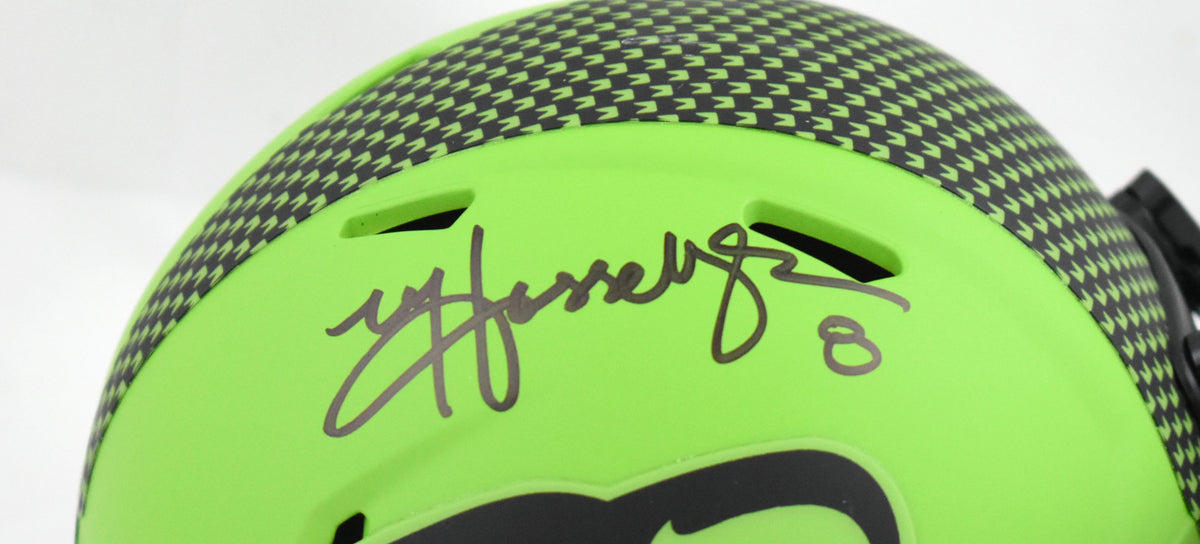 Matt Hasselbeck Autographed Seahawks Rave Speed Mini Helmet