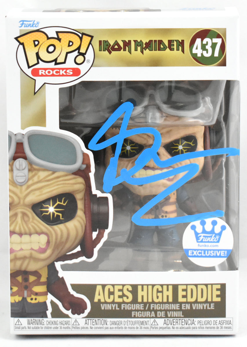 iron maiden goggles Bruce Dickinson Signed Iron Maiden Aces High Eddie Funko Pop #437-Beck –  The Jersey Source