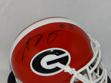 AJ Green Autographed Georgia Bulldogs Schutt Mini Helmet- JSA Witnessed Auth