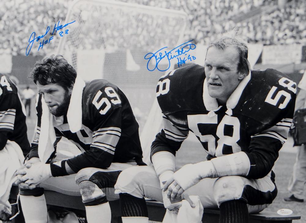 Autographed JACK HAM HOF 88 8X10 Pittsburgh Steelers Photo