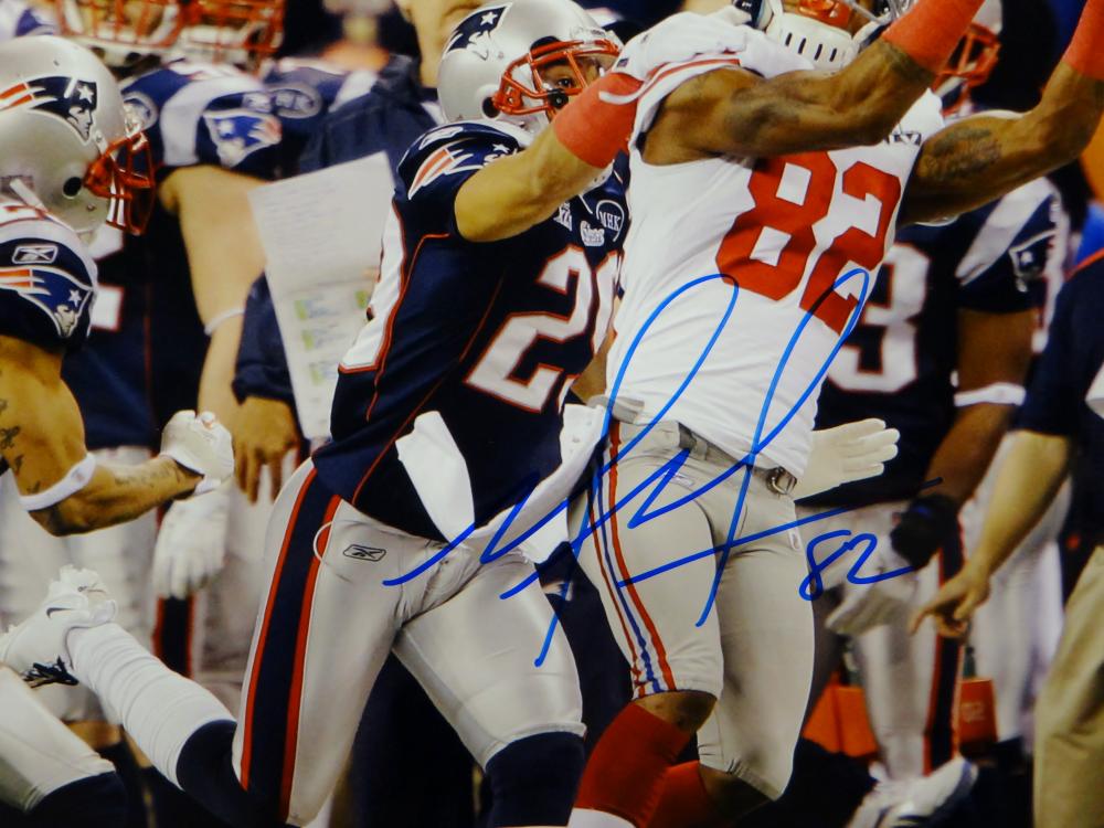 Mario Manningham NY Giants TD Catch WildCard Playoff Game Signed 16x20  Photo COA