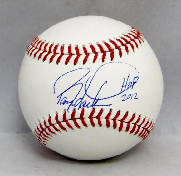 Barry Larkin Autographed Rawlings OML Baseball W/ HOF- JSA Witnessed Auth