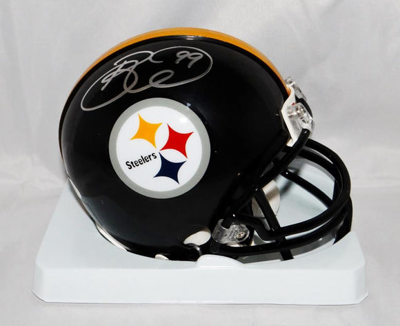 Brett Keisel Autographed Pittsburgh Steelers Mini Helmet- JSA W Auth