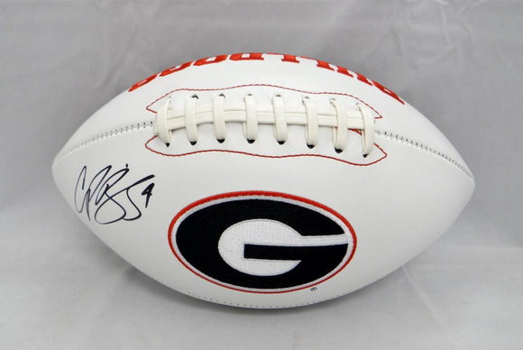 Champ Bailey Autographed Georgia Bulldogs Logo Football- JSA Witnessed Auth