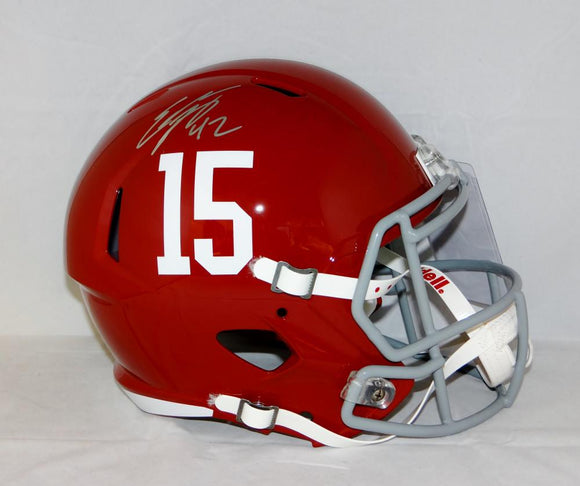 Eddie Lacy Autographed Alabama Crimson Tide Full Size Speed Helmet- JSA W Auth
