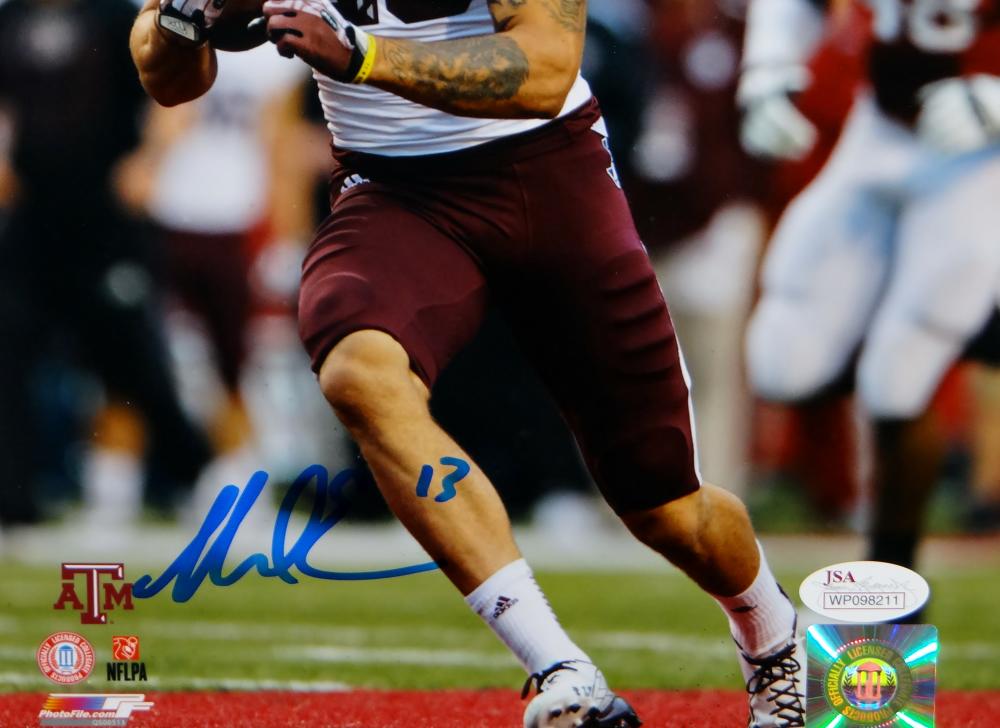 Autographed Mike Evans Picture - *Blue Texas AM 8x10 Vertical