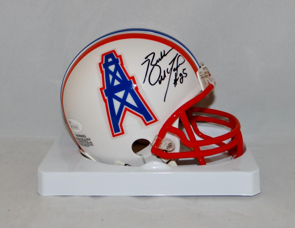 Bubba McDowell Autographed Houston Oilers Mini Helmet- JSA Witnessed A –  The Jersey Source