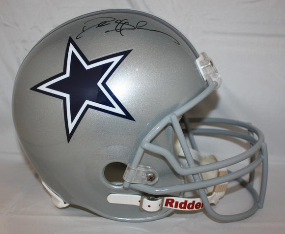 Deion Sanders Autographed Dallas Cowboys F/S Helmet- JSA Witnessed Auth *Blk