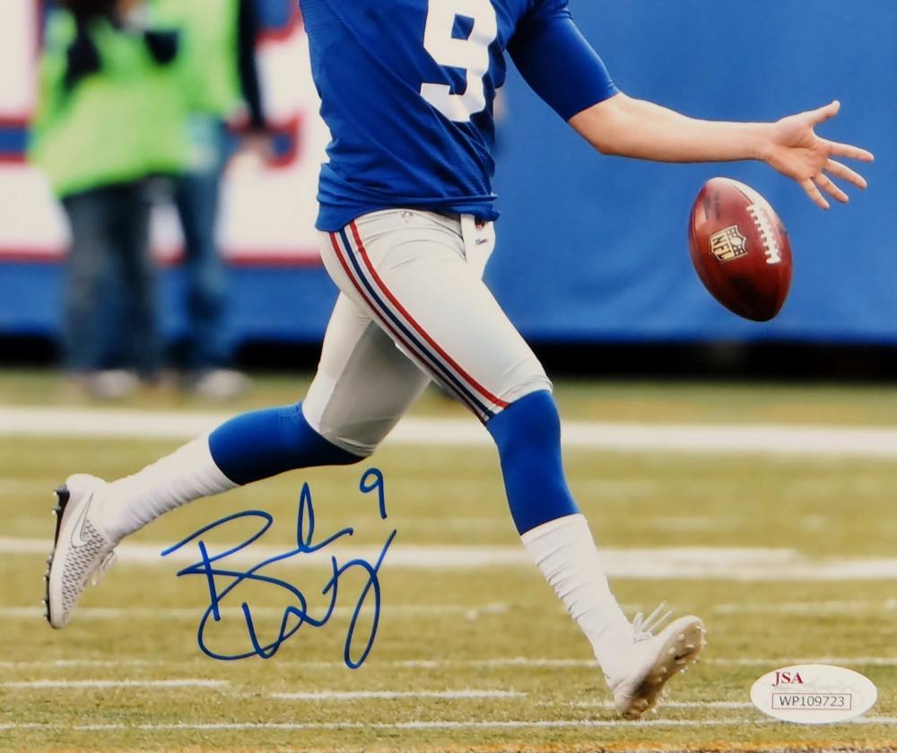 Brad Wing Signed New York Giants Jersey (JSA COA) Punter