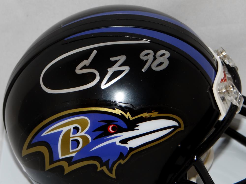 Sold at Auction: Tony Siragusa Autographed Baltimore Ravens Mini