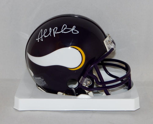 Ahmad Rashad Autographed Minnesota Vikings Mini Helmet- JSA Witnessed Auth