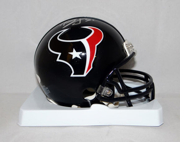 Brian Cushing Autographed Houston Texans Mini Helmet- JSA Witnessed Auth