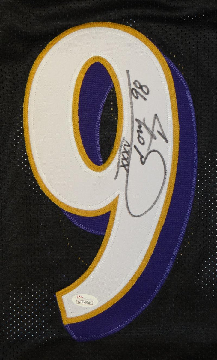 Tony Siragusa Signed Career Highlight Stat Jersey (JSA)