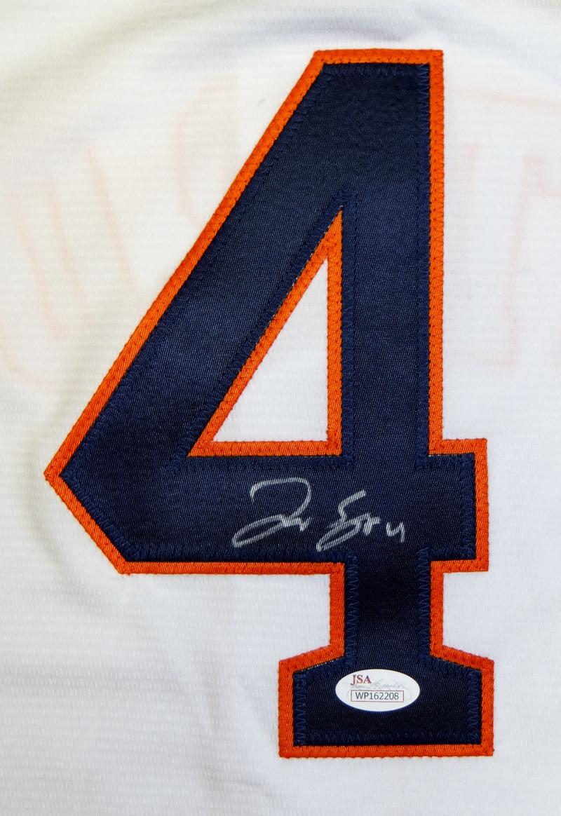 George Springer Houston Astros Autographed Majestic Authentic Home Jersey