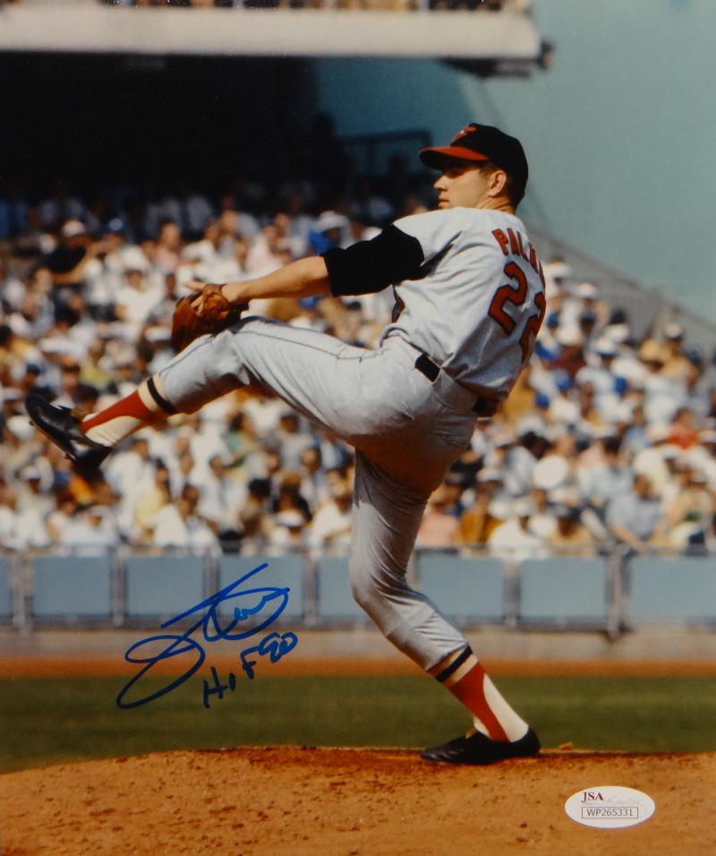 Jim Palmer Autographed Baltimore Orioles 8x10 Pitching Photo W