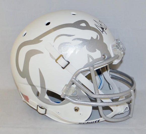 Dak Prescott Autographed F/S Mississippi State Bulldogs White Helmet- JSA W Auth
