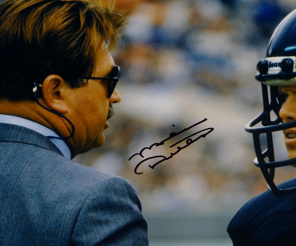 Mike Ditka Autographed *Blk Chicago Bears 16x20 W/ Jim McMahon