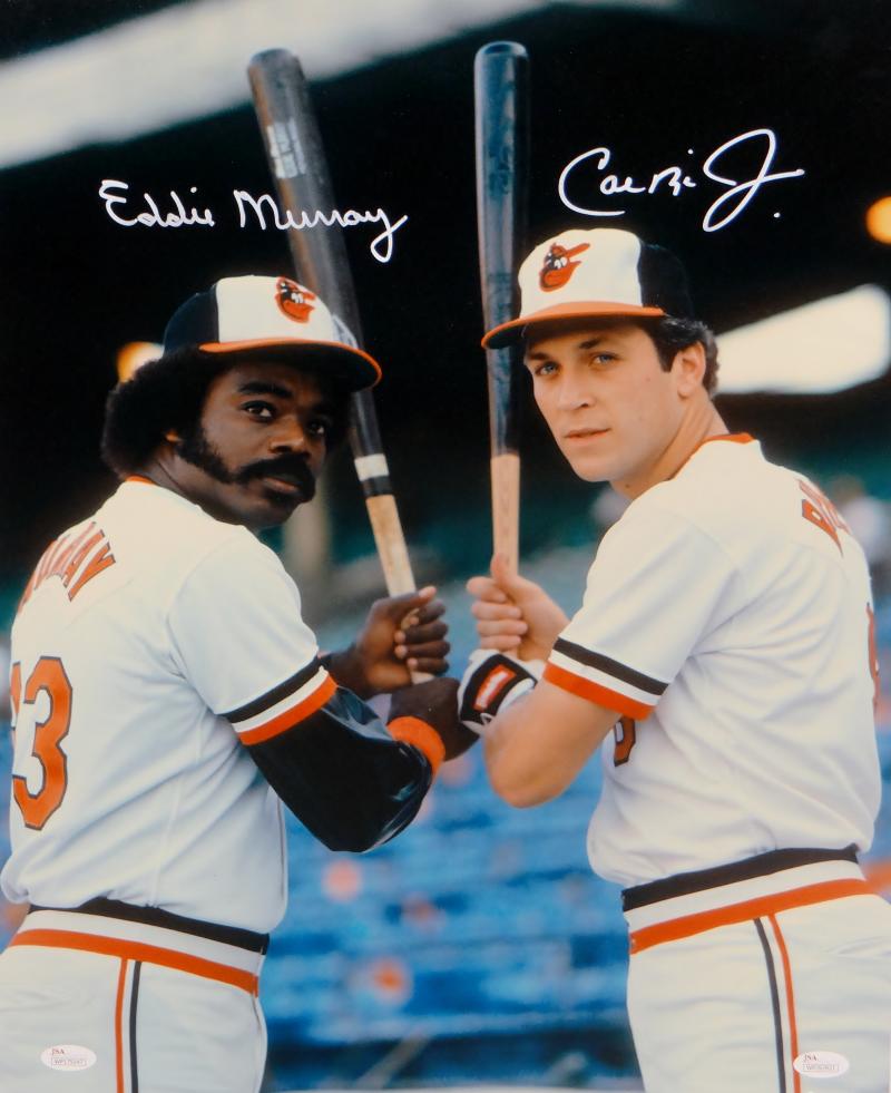 Cal Ripken Jr Eddie Murray Autographed Baltimore Orioles 16x20