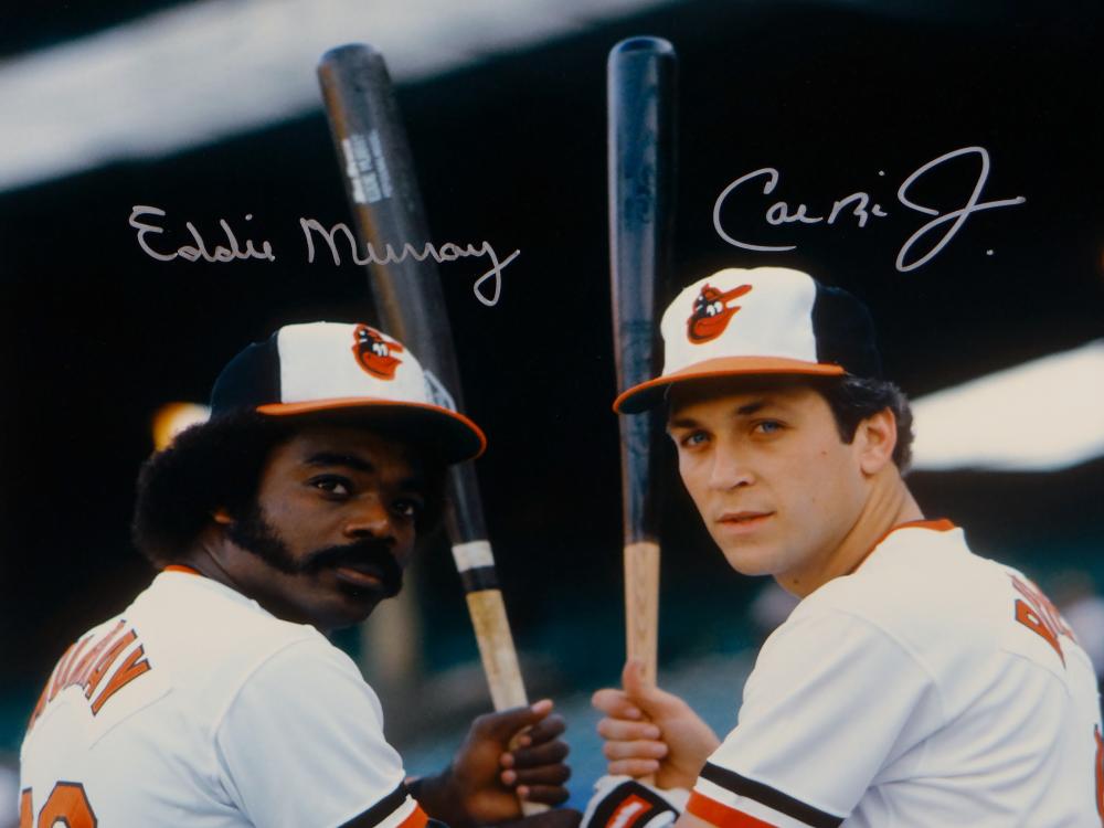 Cal Ripken Jr Eddie Murray Autographed Baltimore Orioles 16x20