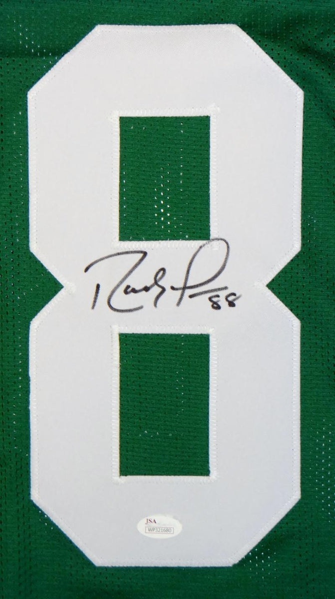 Randy Moss Autographed Green College Style Jersey- JSA Witnessed Auth – The  Jersey Source