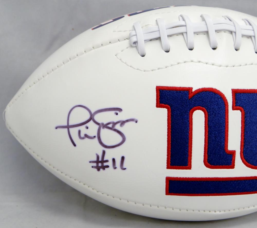 Phil Simms Autographed New York Giants Logo Football W/SB MVP- JSA