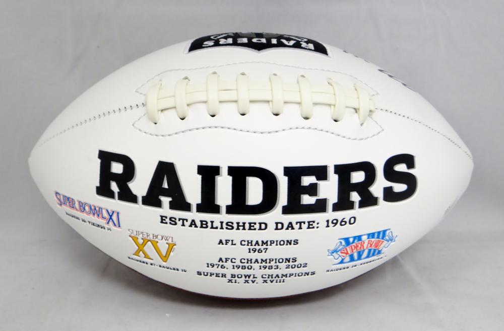 Marquette King Autographed Oakland Raiders Logo Football- JSA Witnesse –  The Jersey Source